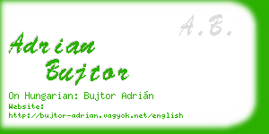 adrian bujtor business card