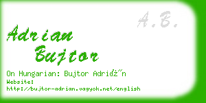 adrian bujtor business card